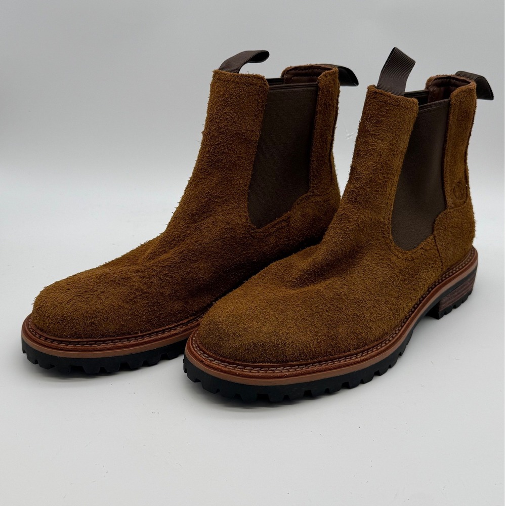 Clarks Clarkridge Top Chelsea Boot Mens 8 Brown Suede New Lug Sole 26177903